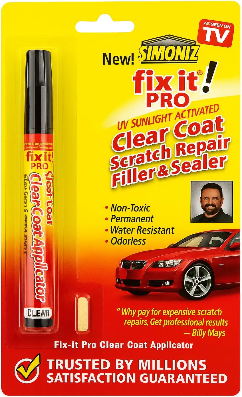 Fix It Pro Clear Coat Scratch Repair Pen Filler & Sealer Painting Pen Clear Car Coat Applicator for All Cars, Not for Deep Scratch