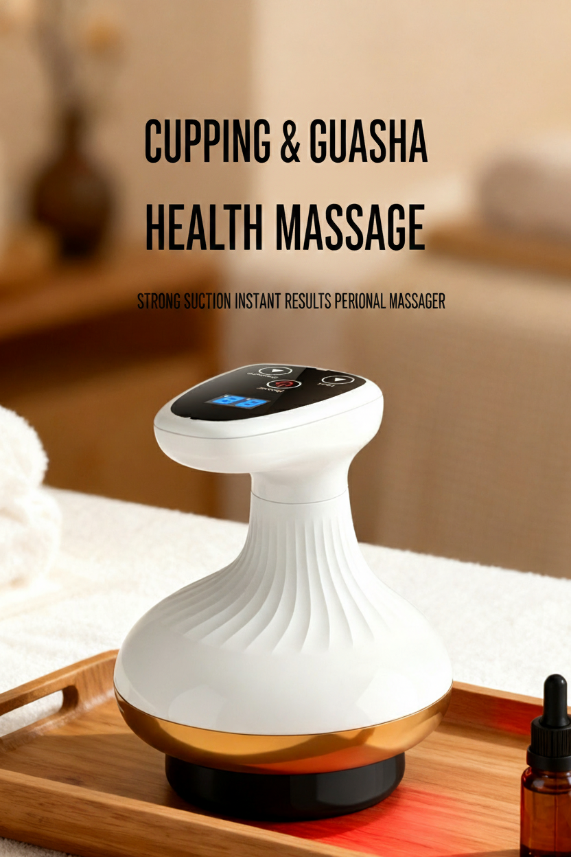 Body Sculpting Machine – Gua Sha & Cupping Vacuum Massage Device, Lymphatic Drainage Massage, Belly, Arms, Legs, Waist & Love Handles