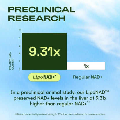 NMN Supplement Alternative – Liposomal NAD+ Supplement – Third-Party Tested – NAD CORE – 30-Day Supply – 60 Capsules ZurraHome