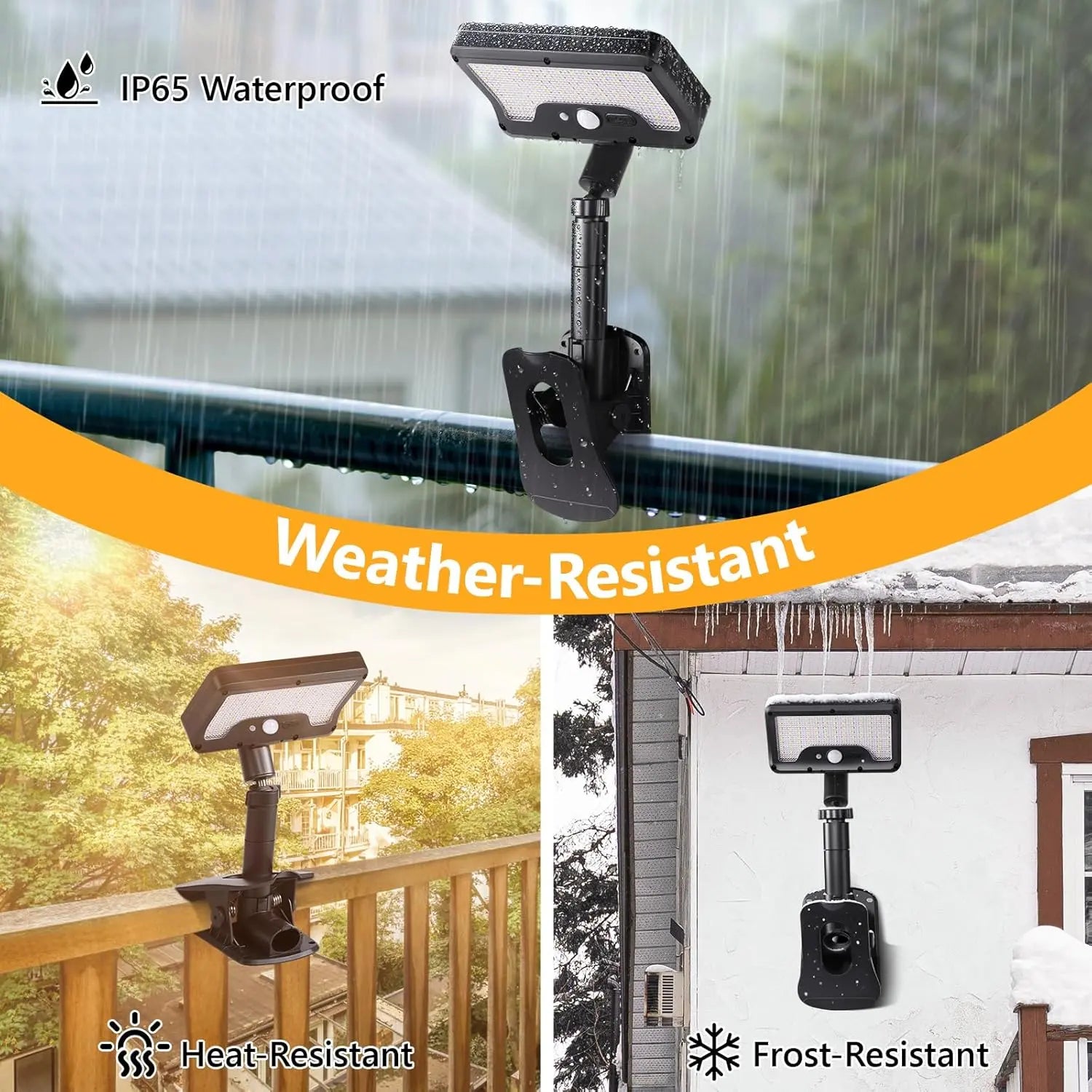 Outdoor LEDs Clip On Solar Motion Sensor Light ZurraHome