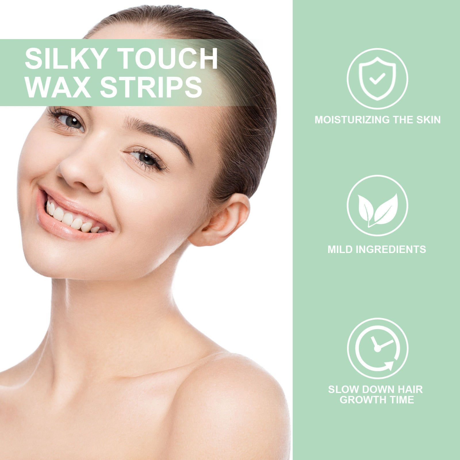 Gentle Facial Wax Strips – Moisturizing & Skin-Friendly Hair Removal for Face and Lips ZurraHome