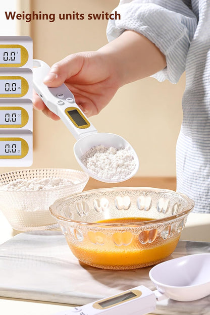Digital Measuring Spoon Electronic Scale Spoon Weighing for Food Coffee Powder Tea Ingredients Spice Kitchen Gram Measuring Spoons High Precision 0.1g Mothers Day Gifts Baking Dropsure
